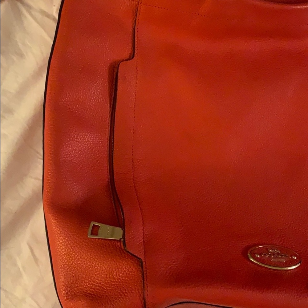 Orange Coach Tote - Picture 6 of 7